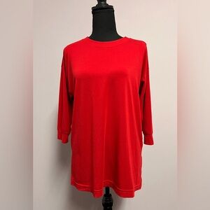 NEW Athleta MODAL Shirt RED Women XS